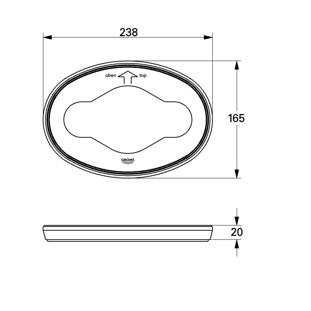 Grohe Distanzring für Sinfonia/Grohmix, Gold, 47347G00... GROHE-47347G00  (Abb. 3)