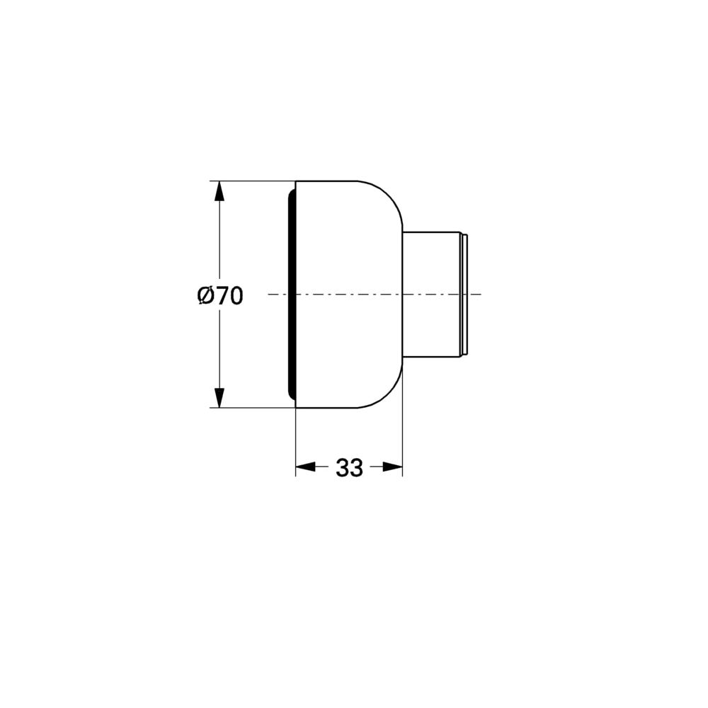 Grohe Rosette für Anschluss 70mm, Hard Graphite, 47455A00... GROHE-47455A00  (Abb. 3)