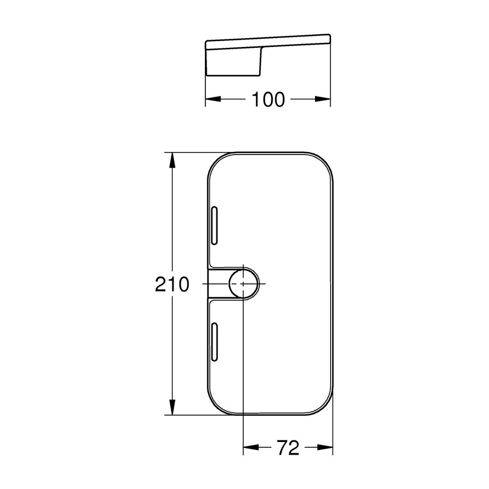 Grohe Seifenschale für Rainshower SmartActive Brausestangen, D 22mm, 48426000... GROHE-48426000 4005176485992 (Abb. 5)