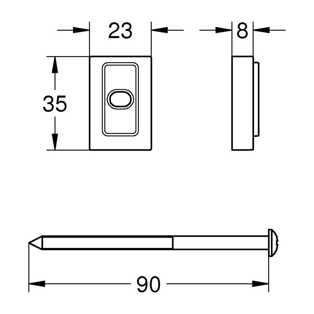 Grohe Tempesta Ausgleichsscheibe für Brausestangen transparent... GROHE-48543001 4005176681073 (Abb. 3)