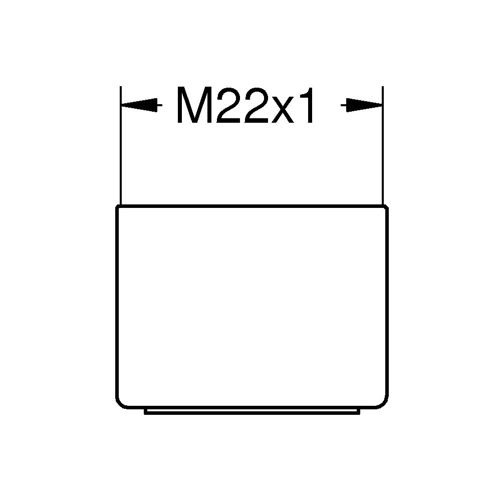 Grohe Mousseur Innengewinde M22x1 Durchflussklasse B 25l/min, Supersteel... GROHE-48557DC0 4005176713965 (Abb. 3)