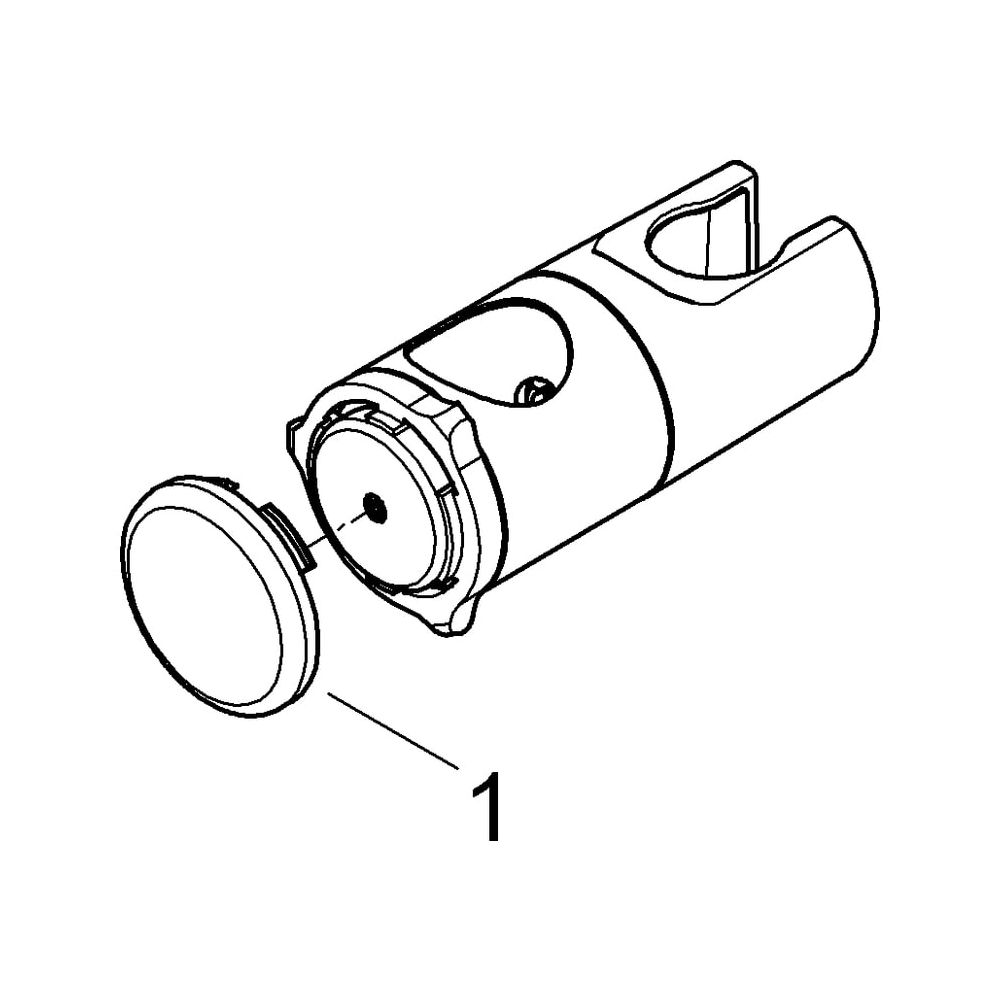 Grohe Brausegleiter mit Metallhülse für Relexa Plus Brausestange 28 620 000 / 28 621000... GROHE-12435000 4005176272141 (Abb. 5)