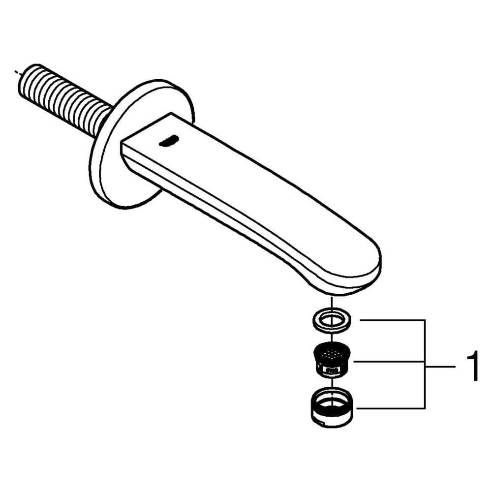 Grohe Eurostyle Wanneneinlauf Cosmopolitan, Wandmontage, Ausladung 170mm, Chrom, 132760... GROHE-13276002 4005176887246 (Abb. 5)