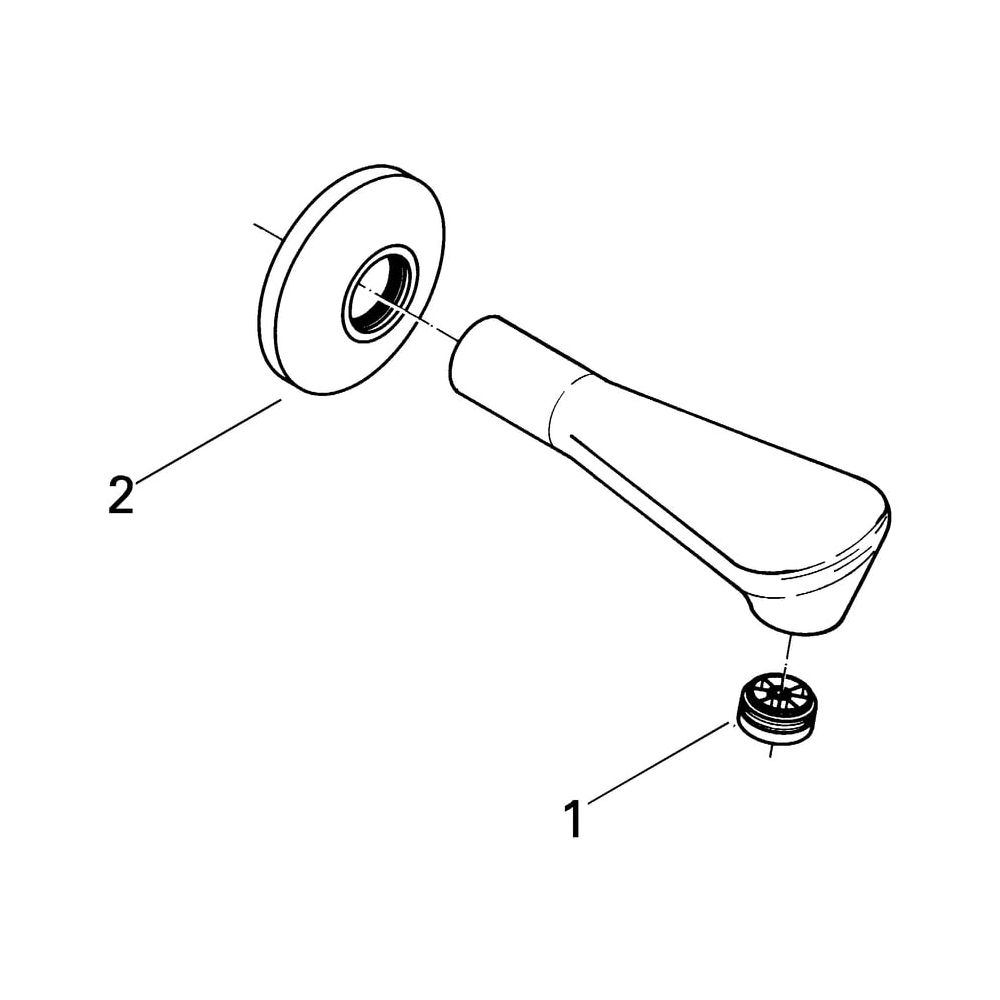 Grohe Wanneneinlauf, DN 20, Wandmontage, Ausladung 140mm, Auslauf mit Strahlregler, Chr... GROHE-13540000 4005176005411 (Abb. 5)