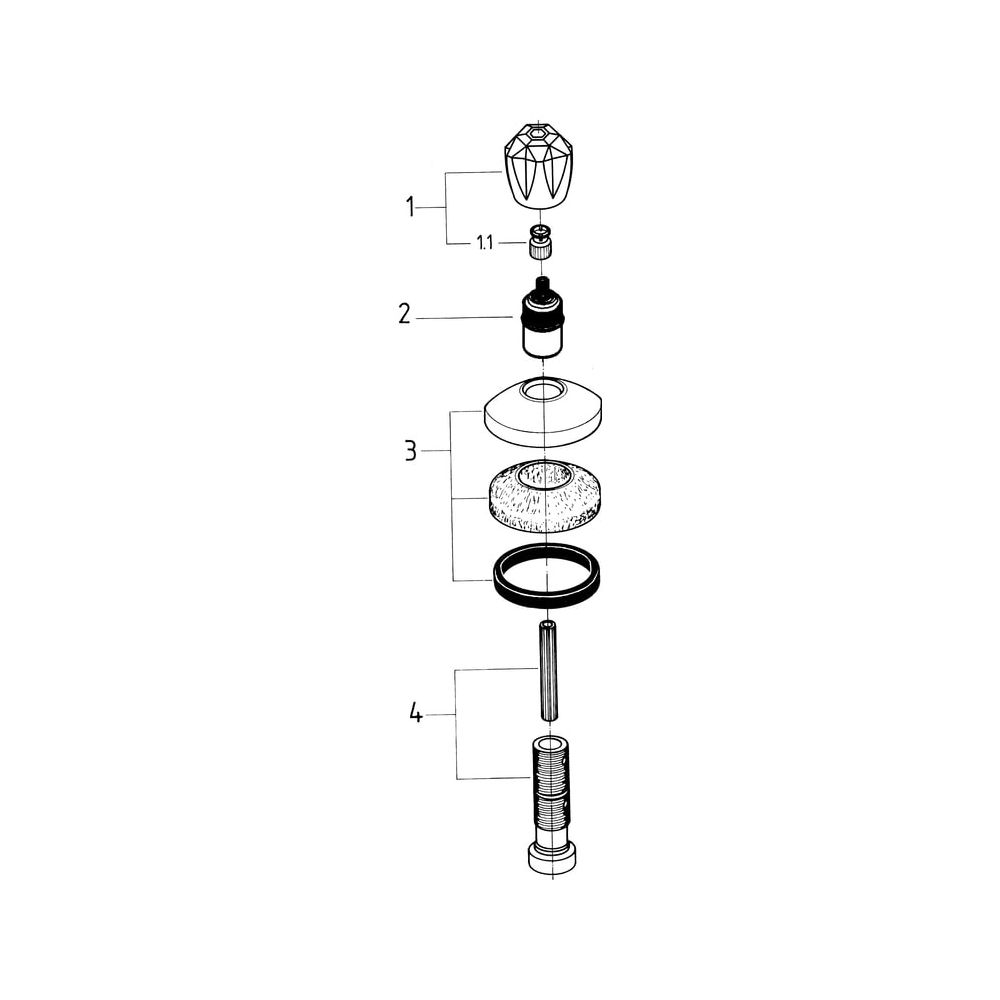 Grohe Unterputzventil-Oberbau Atlanta T20-80mm Brillant-Griff Markierung Blau, Chrom, 1... GROHE-19830000 4005176030697 (Abb. 5)