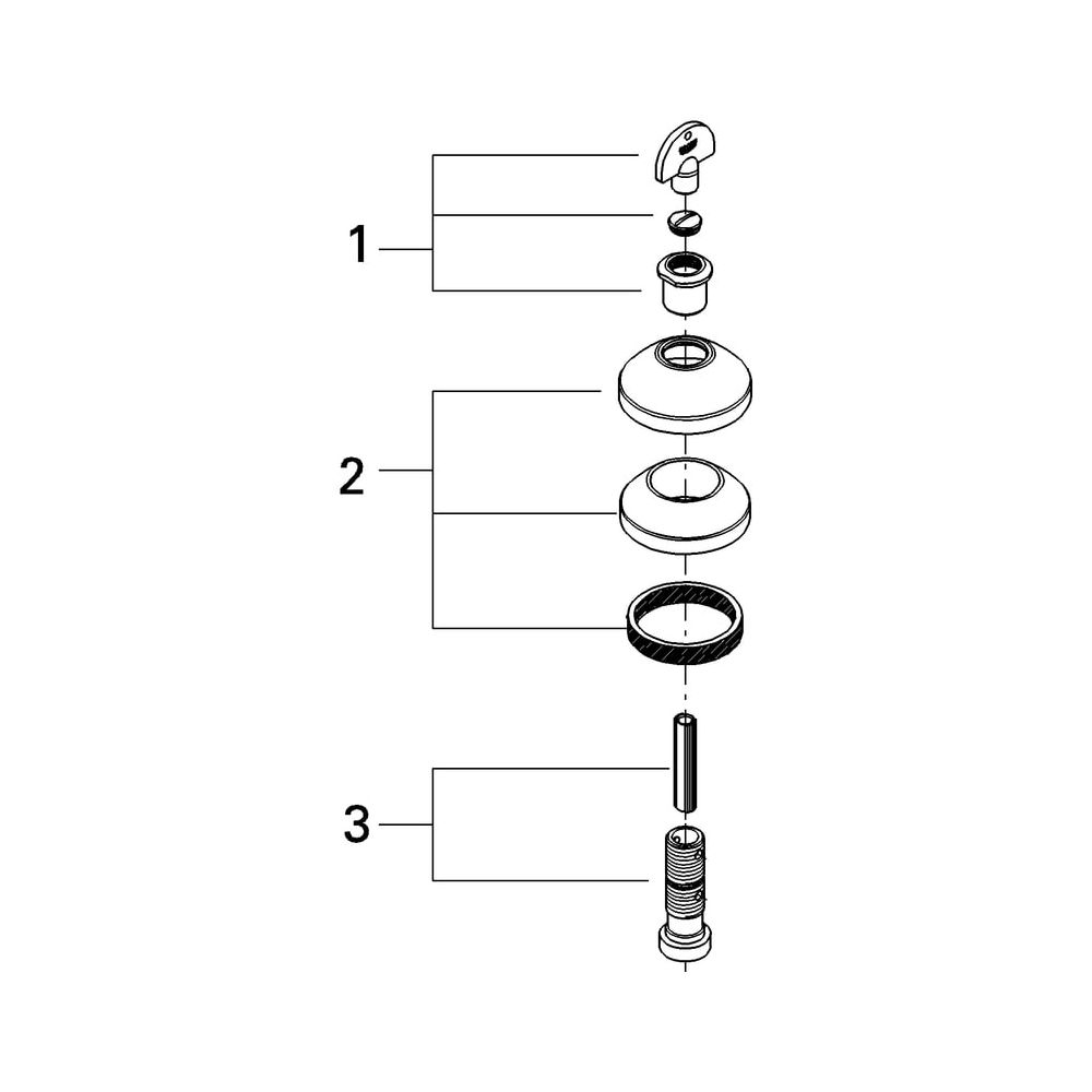 Grohe Unterputzventil Oberbau Chrom, 19842000... GROHE-19842000 4005176116650 (Abb. 5)