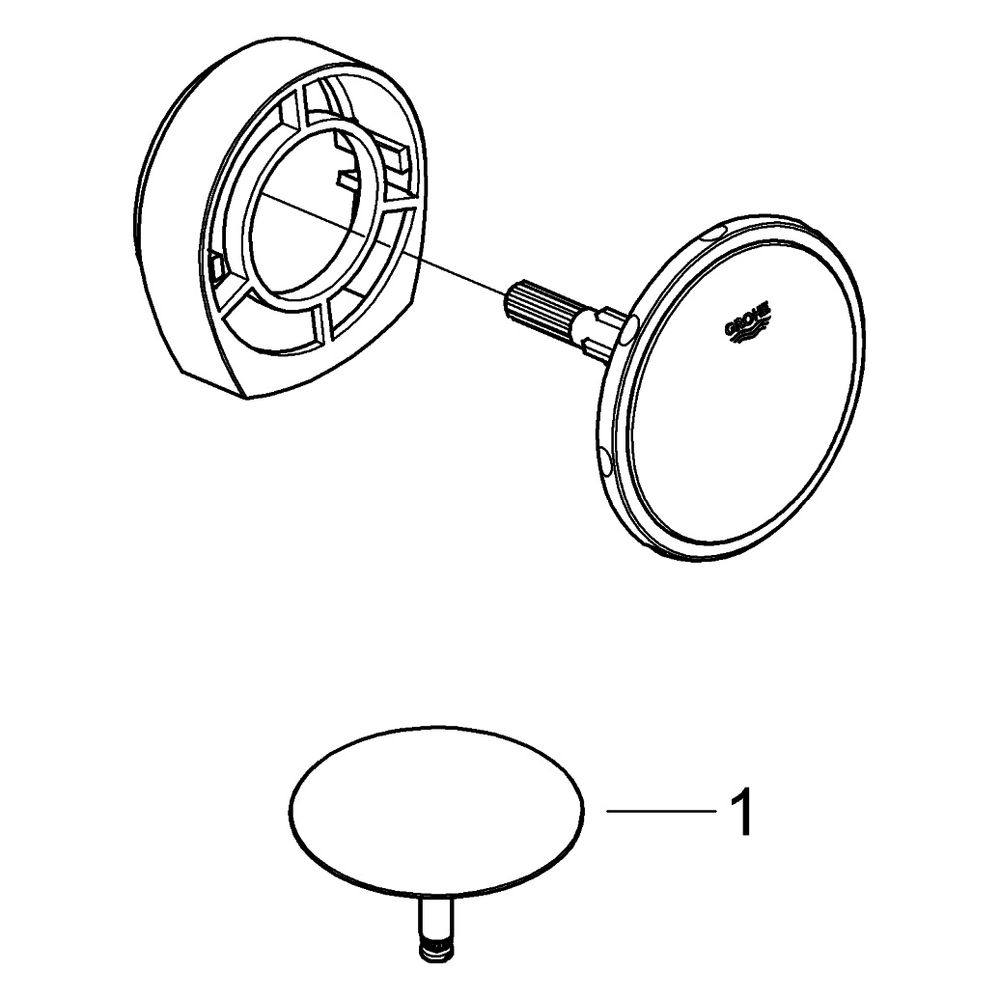 Grohe Talentofill Wannenfüll-, Ab- und Überlaufgarnitur, FMS, zur Komb. mit Wannengarn... GROHE-199522430 4067393021810 (Abb. 4)