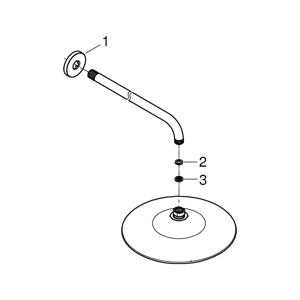 Grohe Euphoria 260 SmartControl Kopfbrauseset, Brausearm 380mm, maximaler Durchfluss be... GROHE-26458000 4005176416958 (Abb. 7)