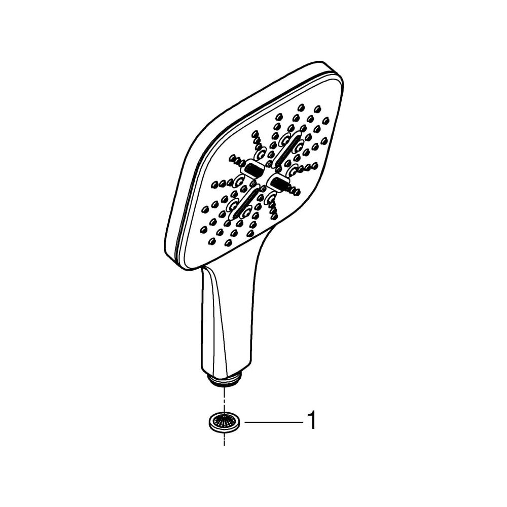 Grohe Rainshower SmartActive 130 Cube Handbrause, Brauseboden Chrom, 3 Strahlarten, Ch... GROHE-26550000 4005176479854 (Abb. 10)