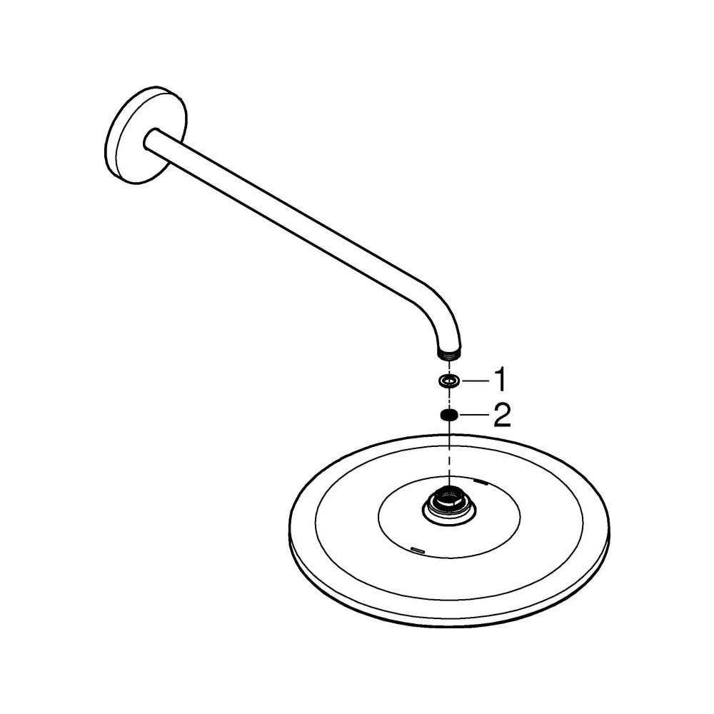 Grohe Rainshower Mono 310 Kopfbrauseset, Brausearm 422mm, Chrom, 26557000... GROHE-26557000 4005176481710 (Abb. 7)