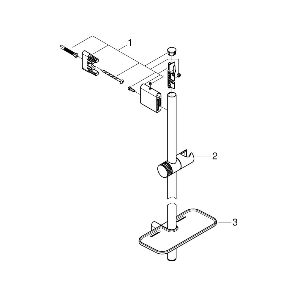 Grohe Rainshower SmartActive Brausestange 900mm, Hard Graphite gebürstet, 26603AL0... GROHE-26603AL0 4005176558702 (Abb. 7)