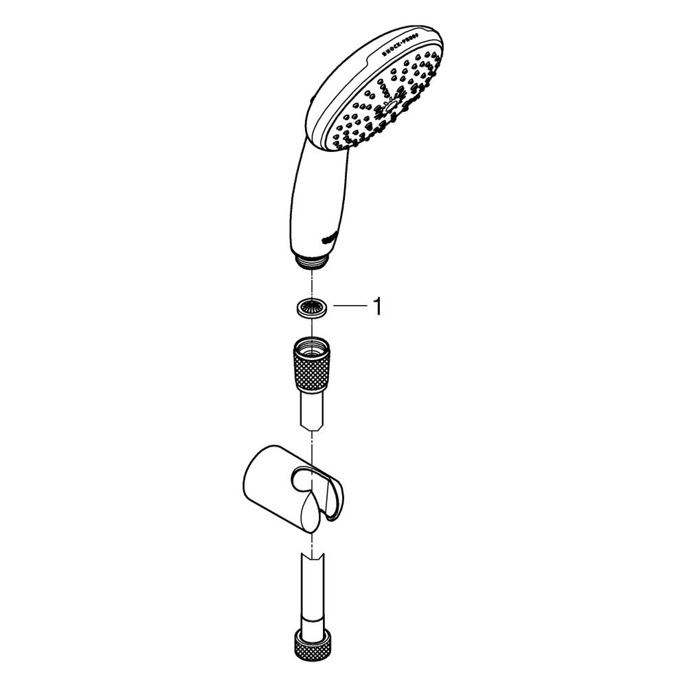 Grohe Tempesta 110 Wandhalterset, 3 Strahlarten Rain, Jet und Massage, max. Durchfluss ... GROHE-26639003 4005176680304 (Abb. 4)
