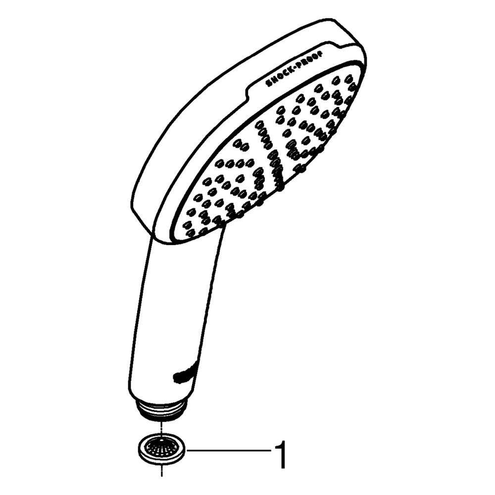 Grohe Tempesta Cube 110 Handbrause, 2 Strahlarten Rain/Jet, maximaler Durchfluss bei 3 ... GROHE-26746003 4005176680892 (Abb. 4)