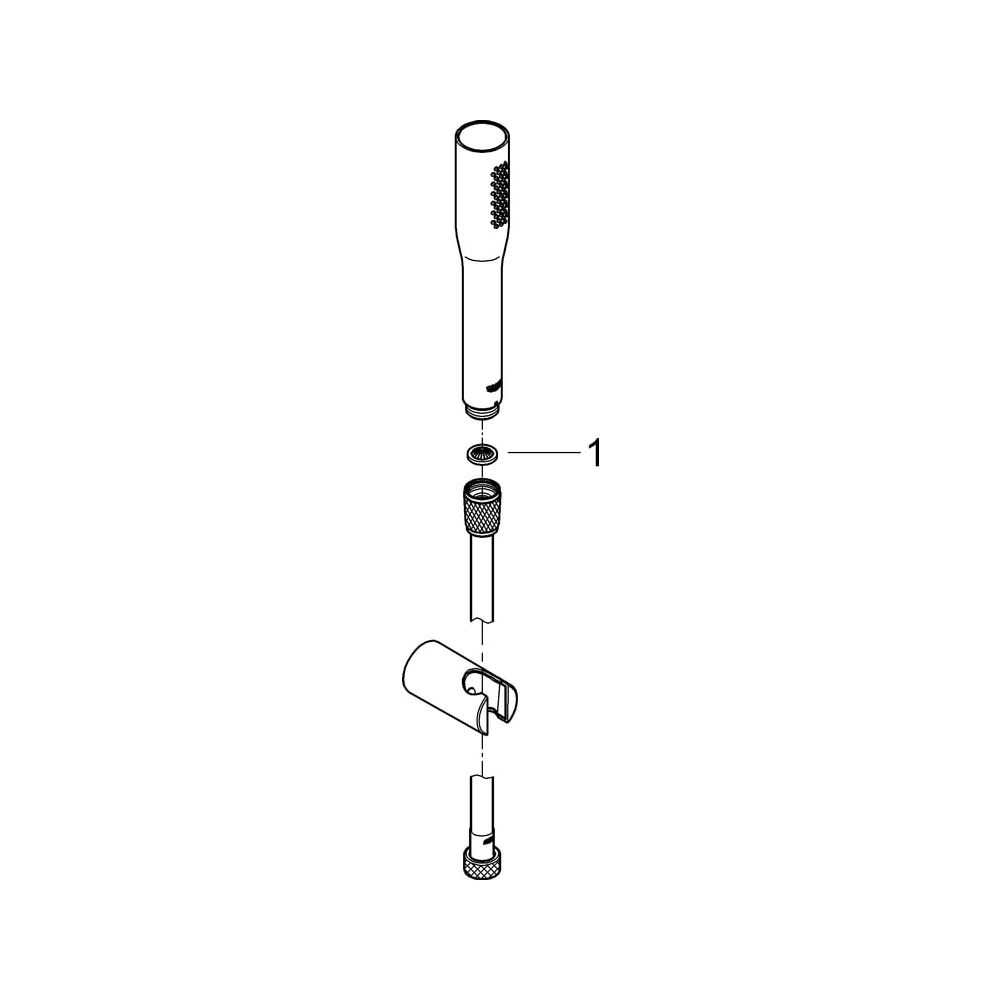 Grohe Euphoria Cosmopolitan Stick Wandhalterset, 1 Strahlart, max. Durchfluss bei 3 bar... GROHE-27369000 4005176875953 (Abb. 7)