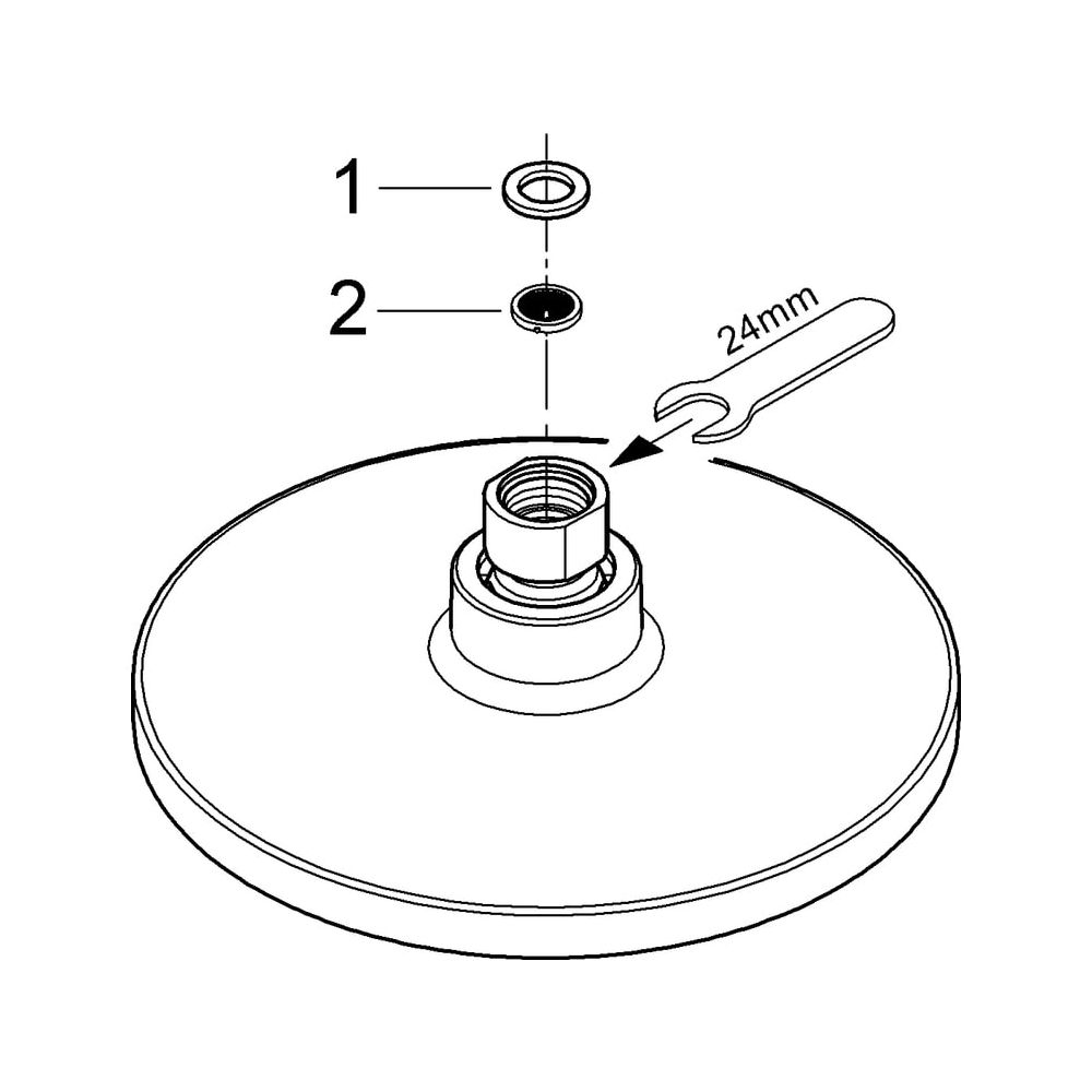 Grohe Euphoria Cosmopolitan 180 Kopfbrause, 1 Strahlart, max. Durchfluss 7,5l/min bei 3... GROHE-27492000 4005176885556 (Abb. 7)