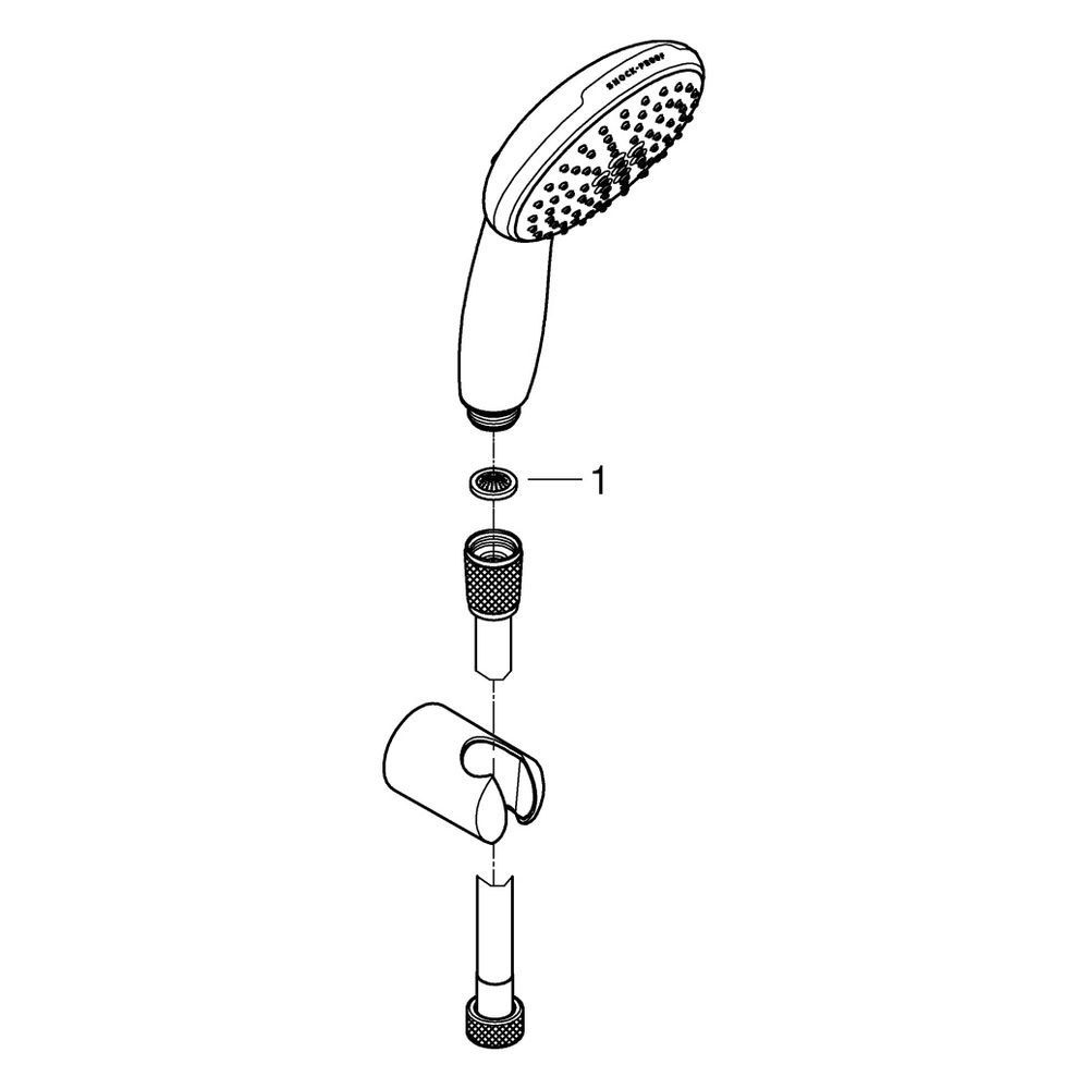 Grohe Tempesta 110 Wandhalterset, 2 Strahlarten Rain und Jet, max. Durchfluss 5,6l/min,... GROHE-2780330E 4005176677267 (Abb. 4)
