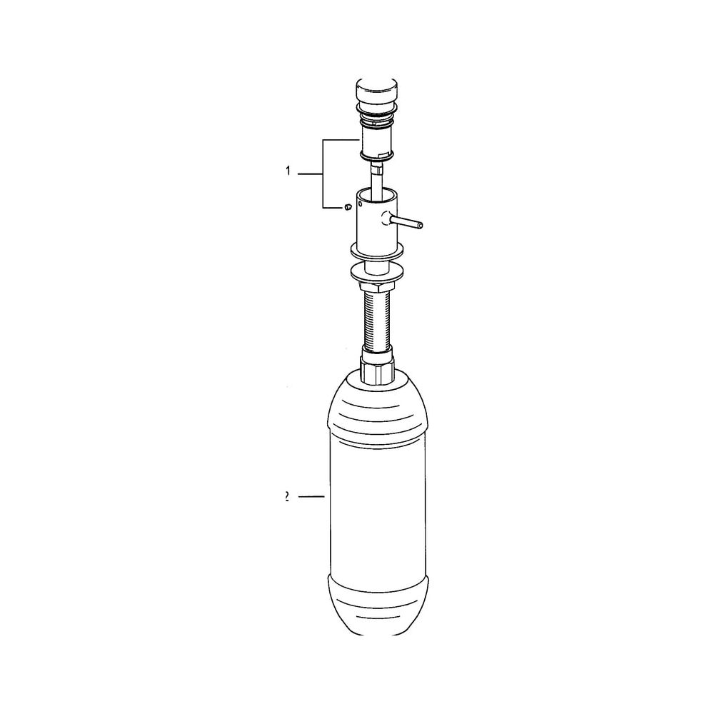 Grohe Seifenspender für Flüssigseifen, Vorratsbehälter 1 Liter, Chrom, 36194000... GROHE-36194000 4005176140921 (Abb. 6)