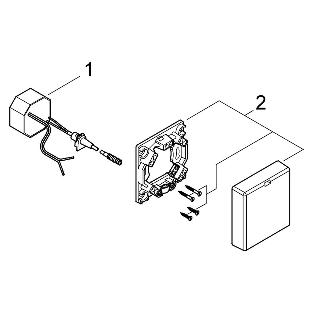Grohe Schalternetzteil für Waschtisch-Elektronik mit Infrarotsensor, 100-230V, 50-60Hz,... GROHE-36338000 4005176896743 (Abb. 5)