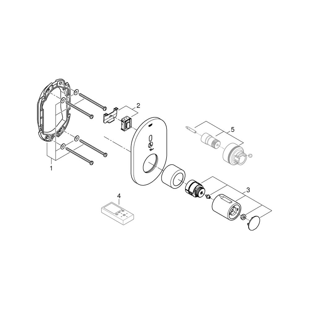 Grohe Infrarot-Elektronik für Brausethermostat Eurosmart Cosmopolitan E Special, Ferti... GROHE-36456000 4005176494758 (Abb. 10)