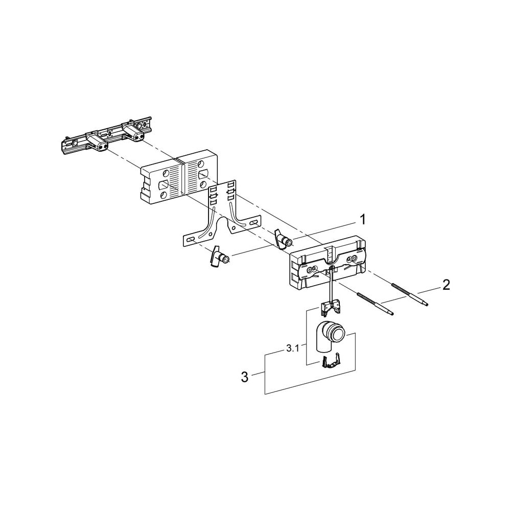 Grohe Bidet-Element Uniset 1 ohne Tragestützen, schalldämmendes EPS-Modul zum Ummauern,... GROHE-37578001 4005176865688 (Abb. 6)