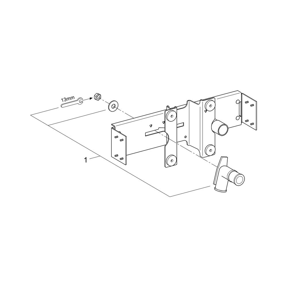 Grohe Rapid SL Armaturenhalterung für Aufputz-Armaturen, 2 schallgedämmte Armaturenansc... GROHE-37998000 4005176262586 (Abb. 5)