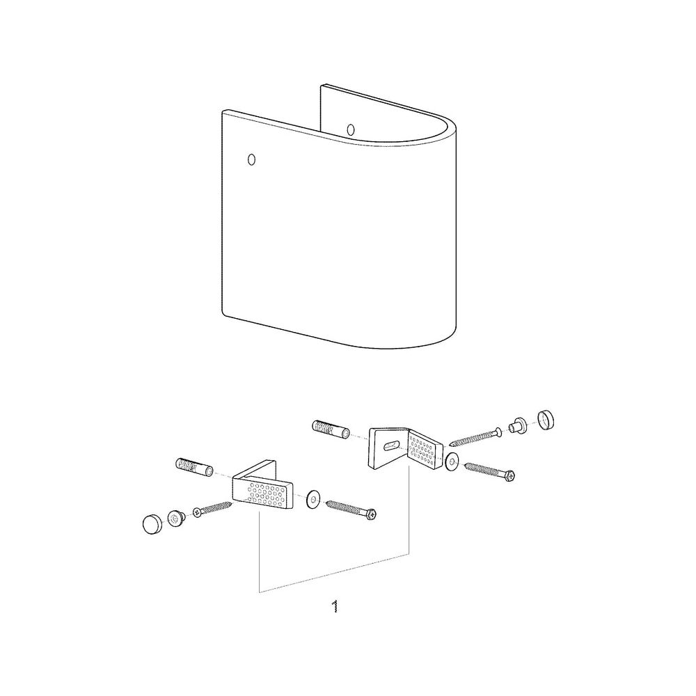 Grohe Halbsäule Euro Keramik für Waschtisch, Alpinweiß, 39201000... GROHE-39201000 4005176344947 (Abb. 7)