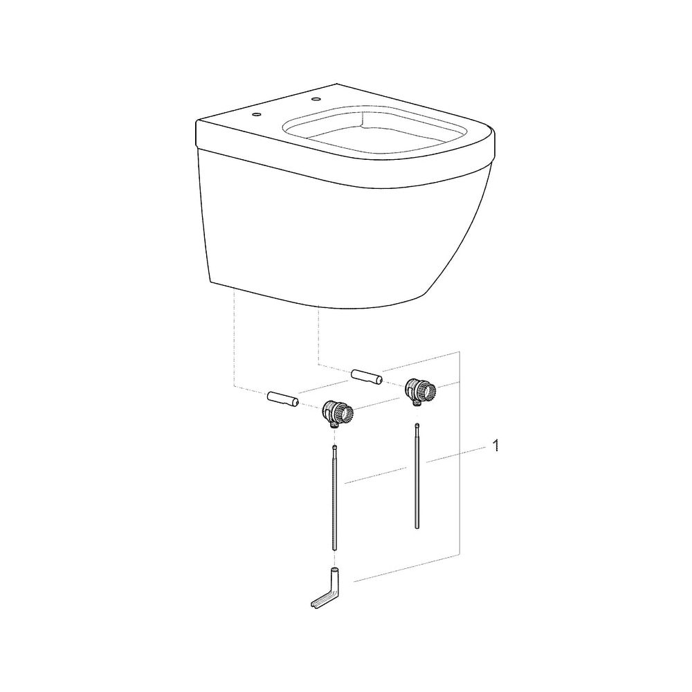 Grohe Wand-Tiefspül-WC Euro Keramik, Ausladung 49cm, Abgang waagerecht, spülrandlos, fü... GROHE-39206000 4005176344992 (Abb. 8)