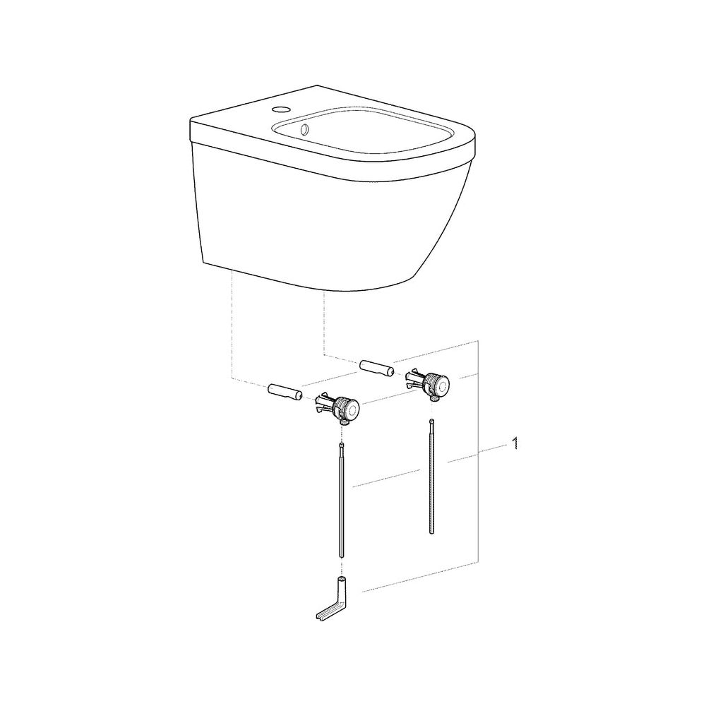 Grohe Wandbidet Euro Keramik, 1 Hahnloch, mit Überlauf, aus Sanitärkeramik, Alpinweiß, ... GROHE-39208000 4005176345029 (Abb. 7)
