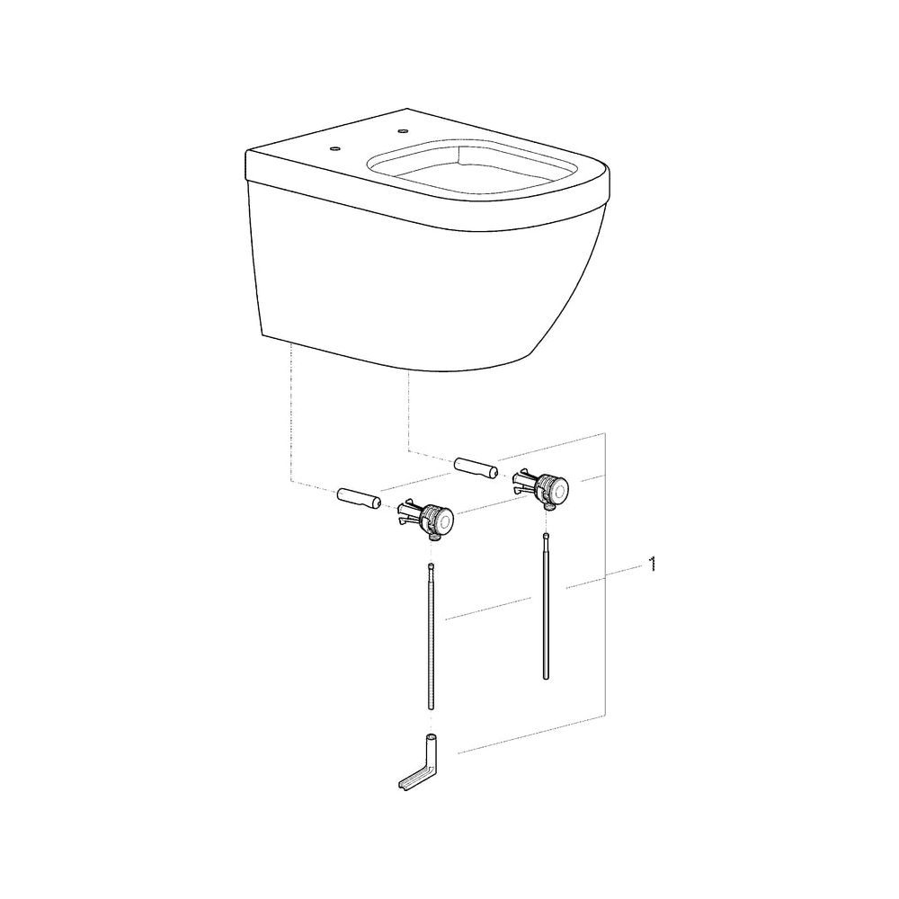 Grohe Wand-Tiefspül-WC Euro Keramik, Abgang waagerecht, spülrandlos, für UP-Spülkasten,... GROHE-39328000 4005176407161 (Abb. 6)