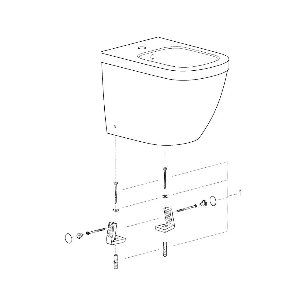 Grohe Euro Keramik, Standbidet, 1 Hahnloch, mit Überlauf, Sanitärkeramik, Alpinweiß, 39... GROHE-39340000 4005176423697 (Abb. 5)