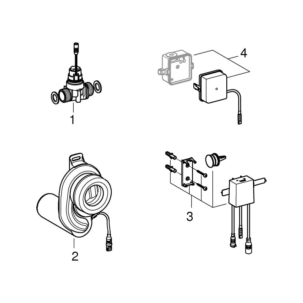 Grohe Temperatursensor für Urinal, mit Trafo, 39368000... GROHE-39368000 4005176341540 (Abb. 5)