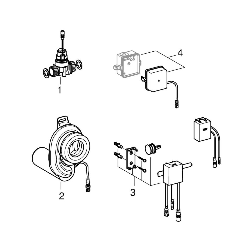 Grohe Temperatursensor für Urinal, mit Trafo und Bluetooth, 39369000... GROHE-39369000 4005176341557 (Abb. 5)