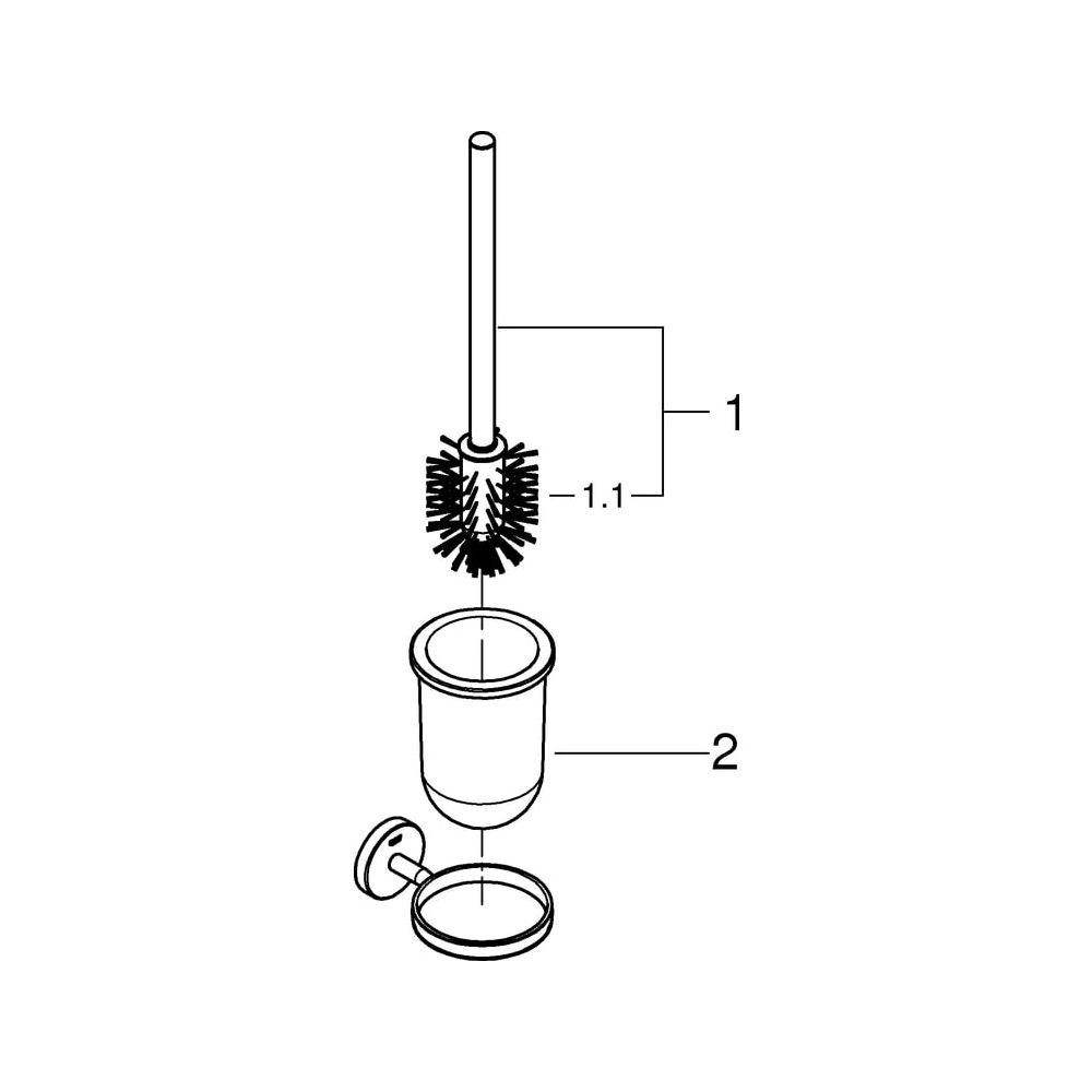 Grohe Toilettenbürstengarnitur BauCosmopolitan, Chrom, 40463001... GROHE-40463001 4005176327872 (Abb. 5)