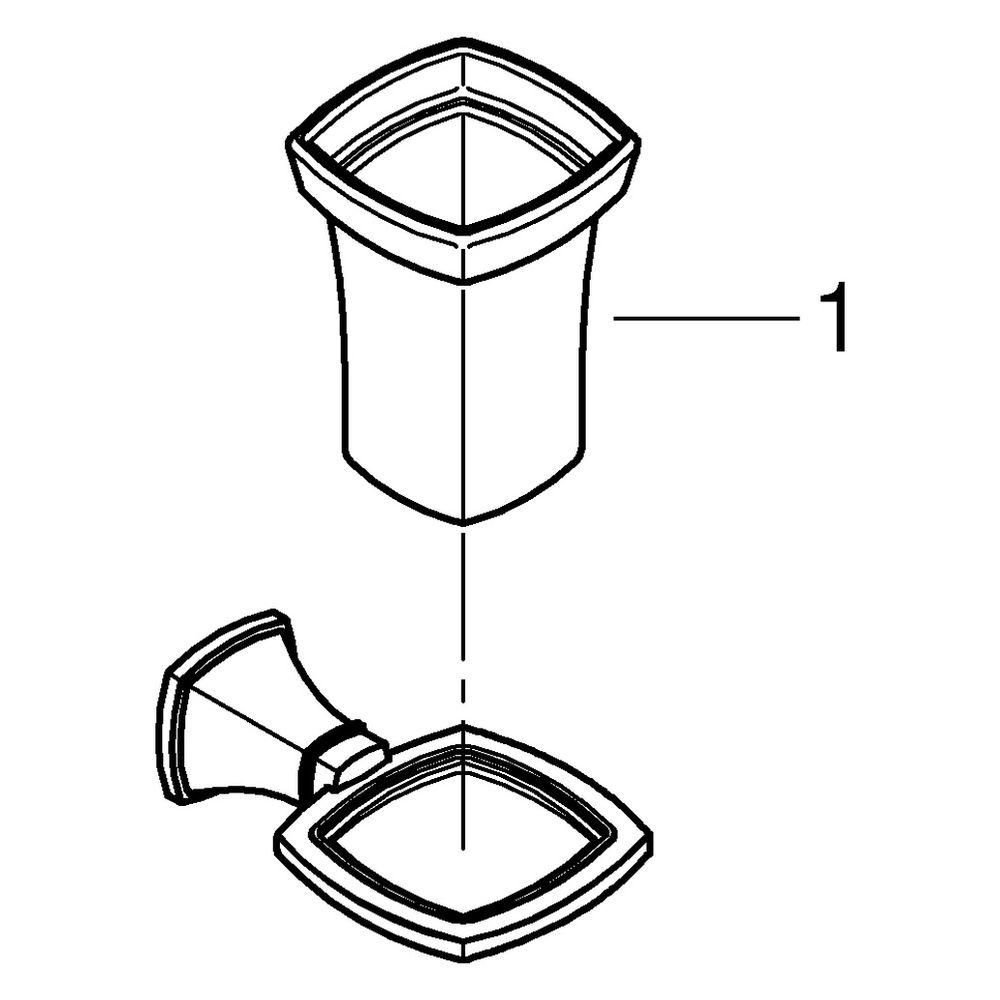 Grohe Grandera Halter mit Keramik-Mundspülglas, Chrom, 40909000... GROHE-40909000 4005176754432 (Abb. 7)