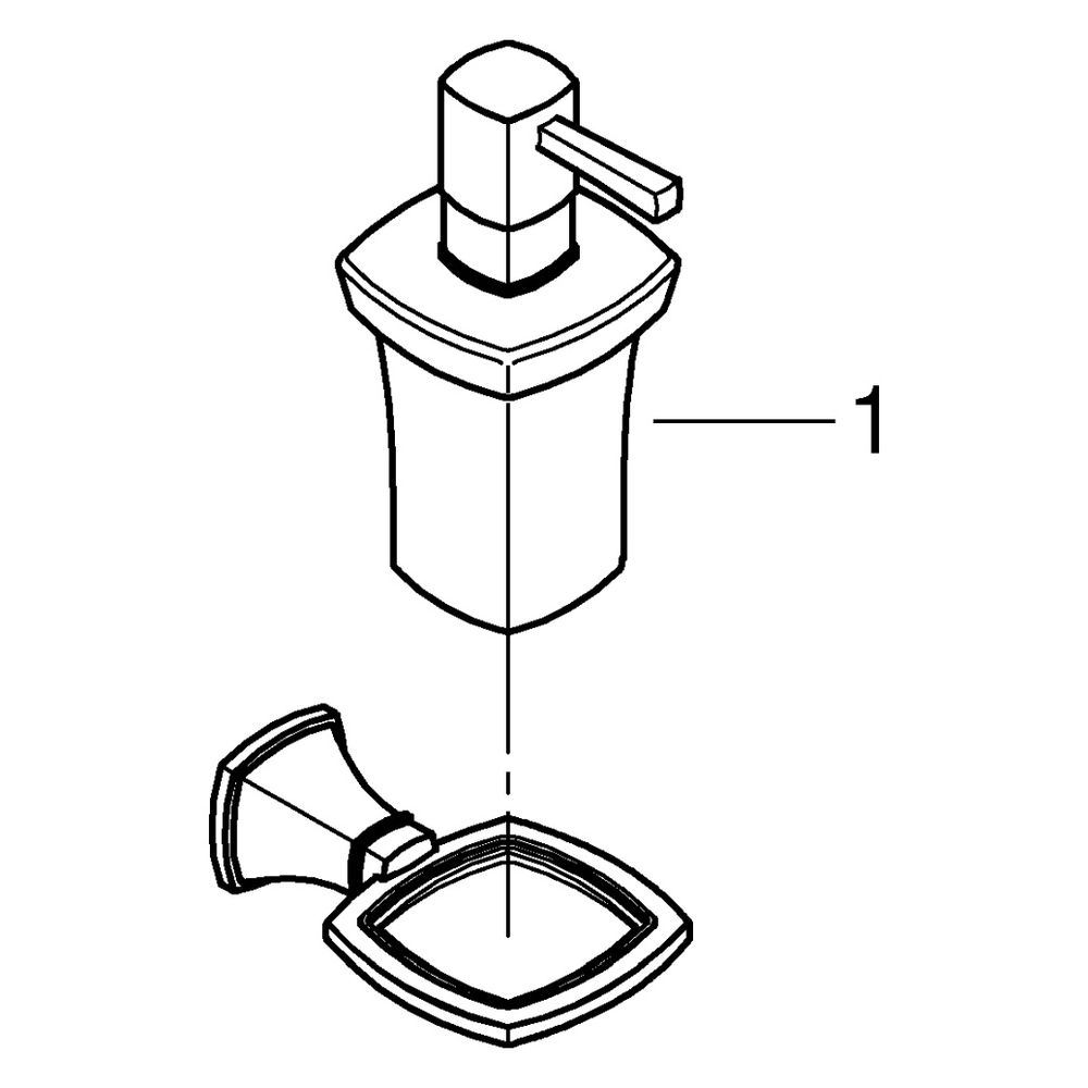 Grohe Grandera Halter mit Keramik-Seifenspender, Chrom, 40910000... GROHE-40910000 4005176754845 (Abb. 7)
