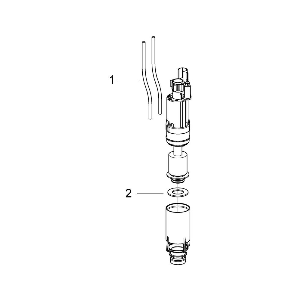 Grohe Ablaufventil Dual Flush pneumatisches mit zwei Funktionen 2 Mengen oder Start/Sto... GROHE-42253000 4005176814532 (Abb. 5)