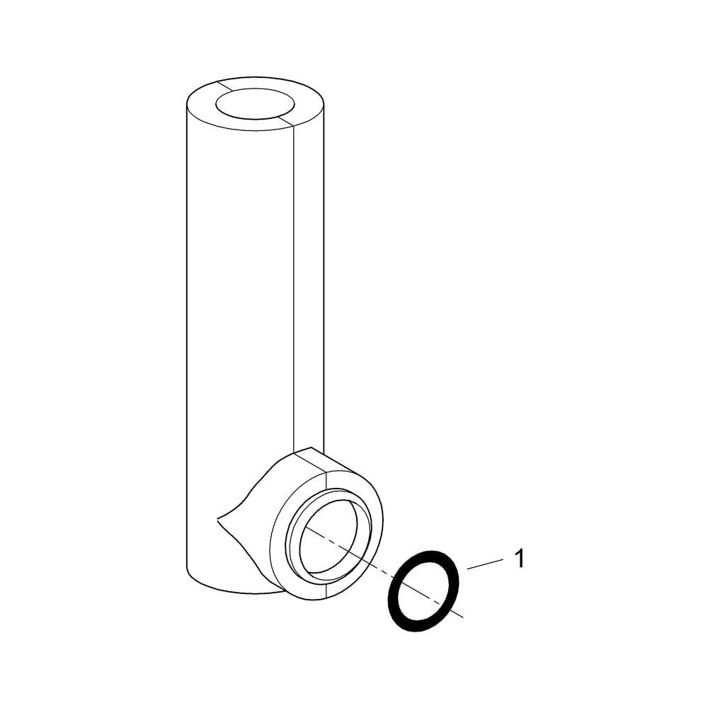 Grohe Wandeinbau-Spülrohr für aufgesetzte Keramik-Spülkästen, mit Füllventil, Servo-Abl... GROHE-43908000 4005176160257 (Abb. 5)