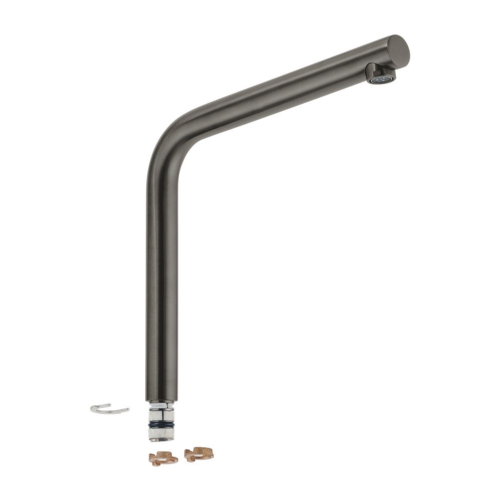 Grohe Auslauf Hard Graphite gebürstet für Einhand-Spültischbatterie... GROHE-13348AL0 4005176597480 (Abb. 1)