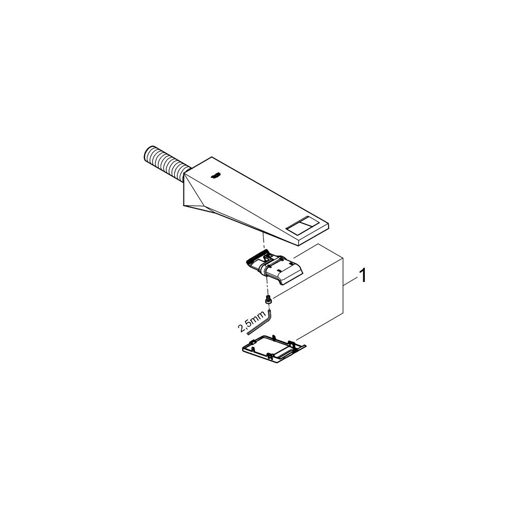 Grohe Allure Brilliant Wanneneinlauf Chrom, Wandmontage, Ausladung 161mm... GROHE-13485000 4005176756603 (Abb. 5)