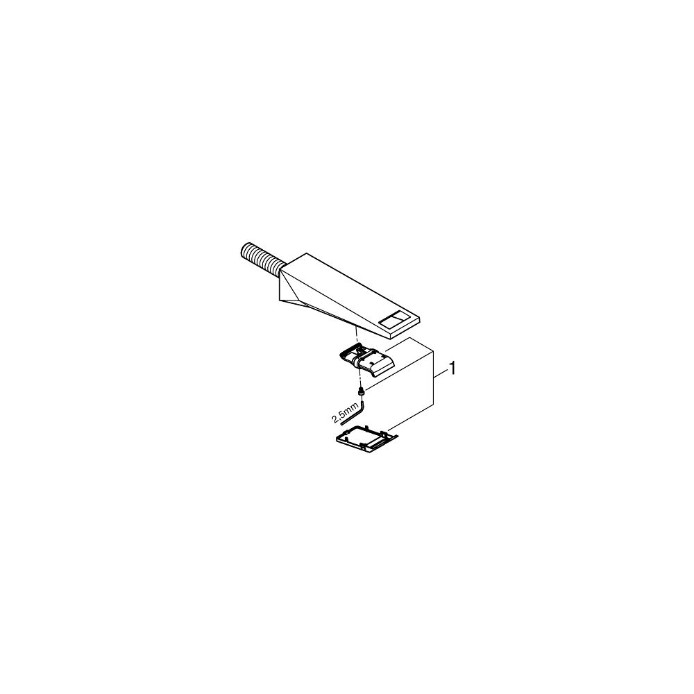 Grohe Allure Brilliant Wanneneinlauf Supersteel, Wandmontage, Ausladung 161mm... GROHE-13485DC0 4005176756627 (Abb. 4)