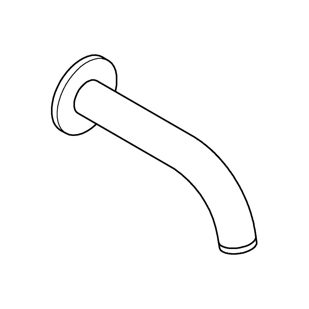 Grohe Atrio Wanneneinlauf Hard Graphite gebürstet, Wandmontage, Ausladung 171mm... GROHE-13487AL0 4005176761706 (Abb. 4)