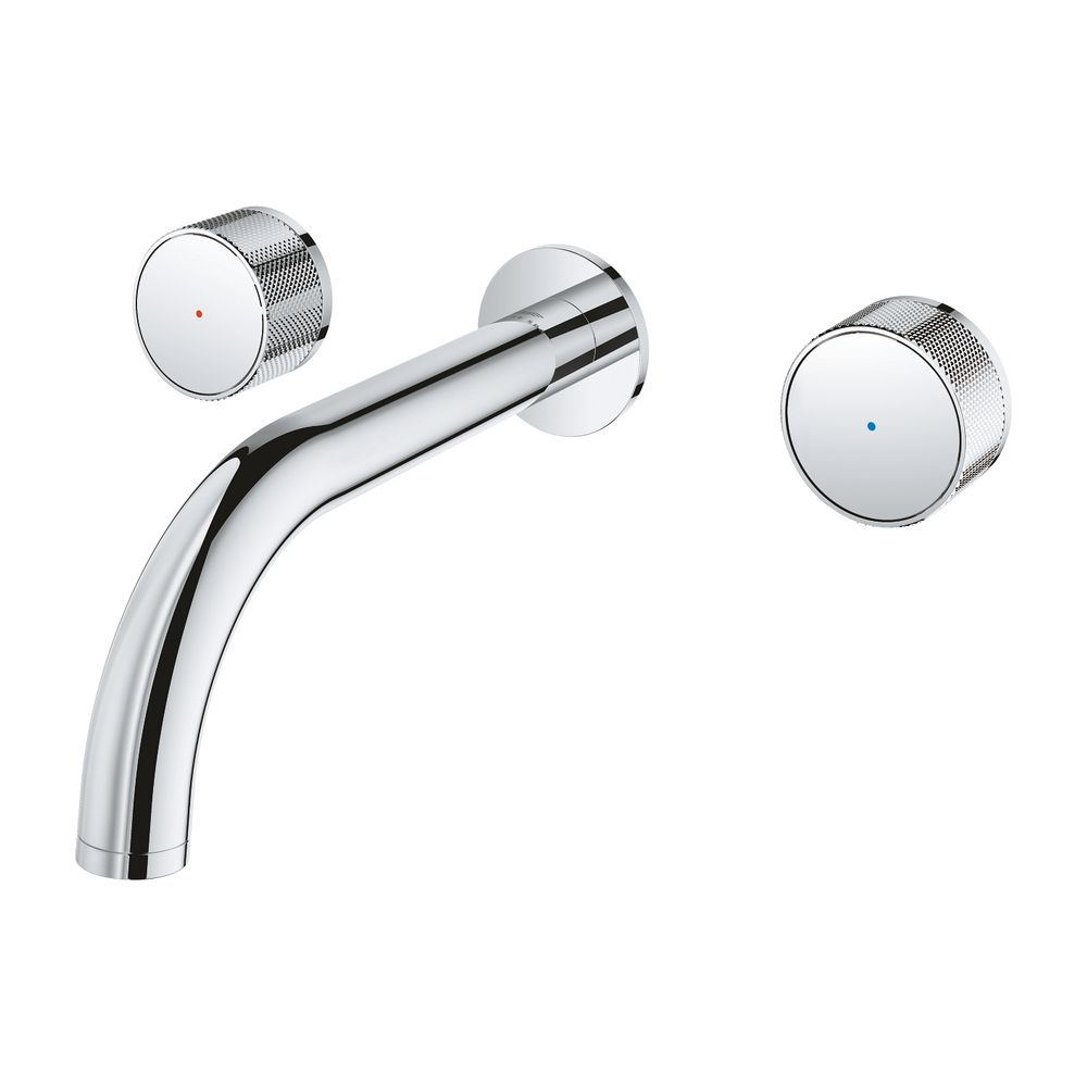Grohe Atrio PC 3-Loch-Waschtisch-Wandbatterie Chrom, Fertigset für Knopfbetätigung, Sti... GROHE-20589000 4005176511691 (Abb. 2)