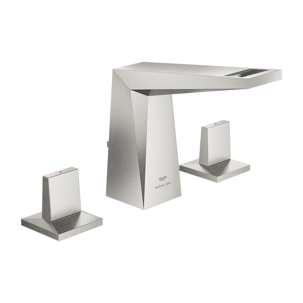 Grohe Allure Brilliant 3-Loch-Waschtischbatterie, Supersteel, flacher Auslauf... GROHE-20626DC0 4005176760150 (Abb. 3)