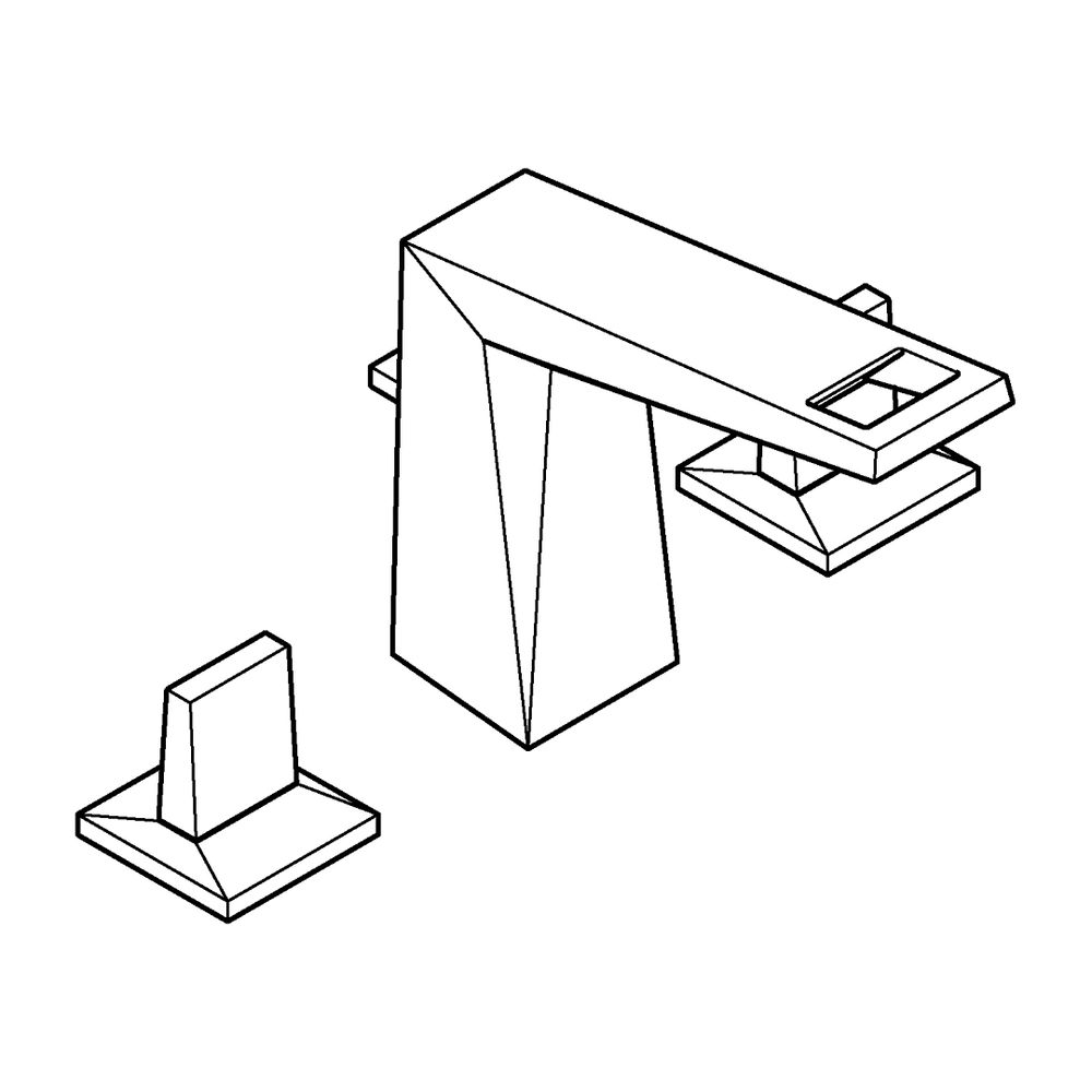 Grohe Allure Brilliant 3-Loch-Waschtischbatterie, Supersteel, flacher Auslauf... GROHE-20626DC0 4005176760150 (Abb. 4)
