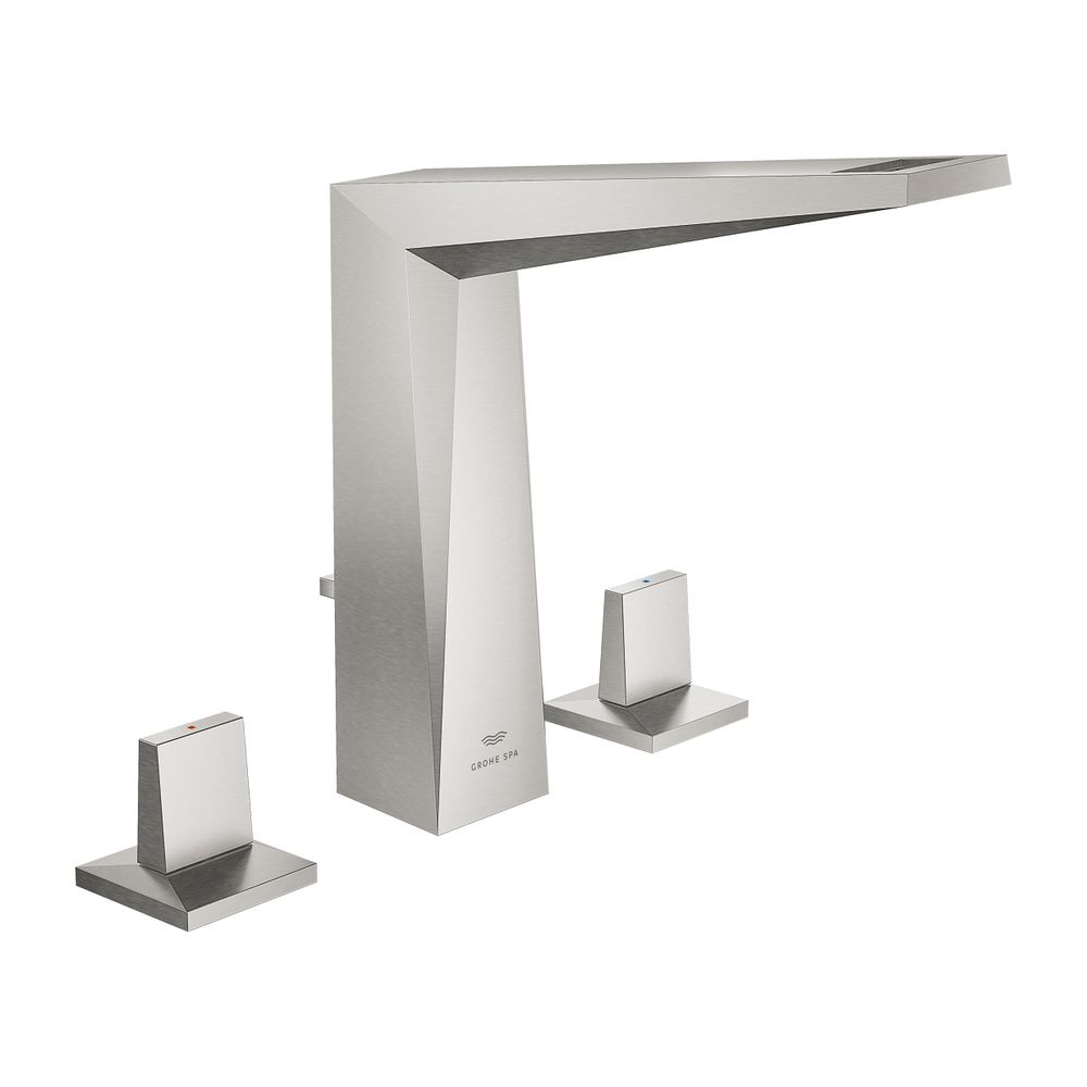 Grohe Allure Brilliant 3-Loch-Waschtischbatterie, Supersteel, Garnitur 1 1/4"... GROHE-20627DC0 4005176760198 (Abb. 2)