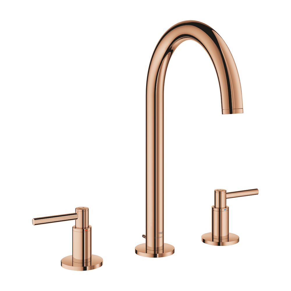 Grohe Atrio 3-Loch-Waschtischbatterie Warm Sunset, Rohrauslauf, mit Hebelgriffen, 1 1/4... GROHE-20649DA0 4005176762970 (Abb. 2)