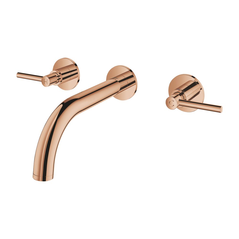 Grohe Atrio 3-Loch-Waschtischbatterie Supersteel, Fertigmontageset, mit Hebelgriffen, W... GROHE-20662DC0 4005176763205 (Abb. 1)