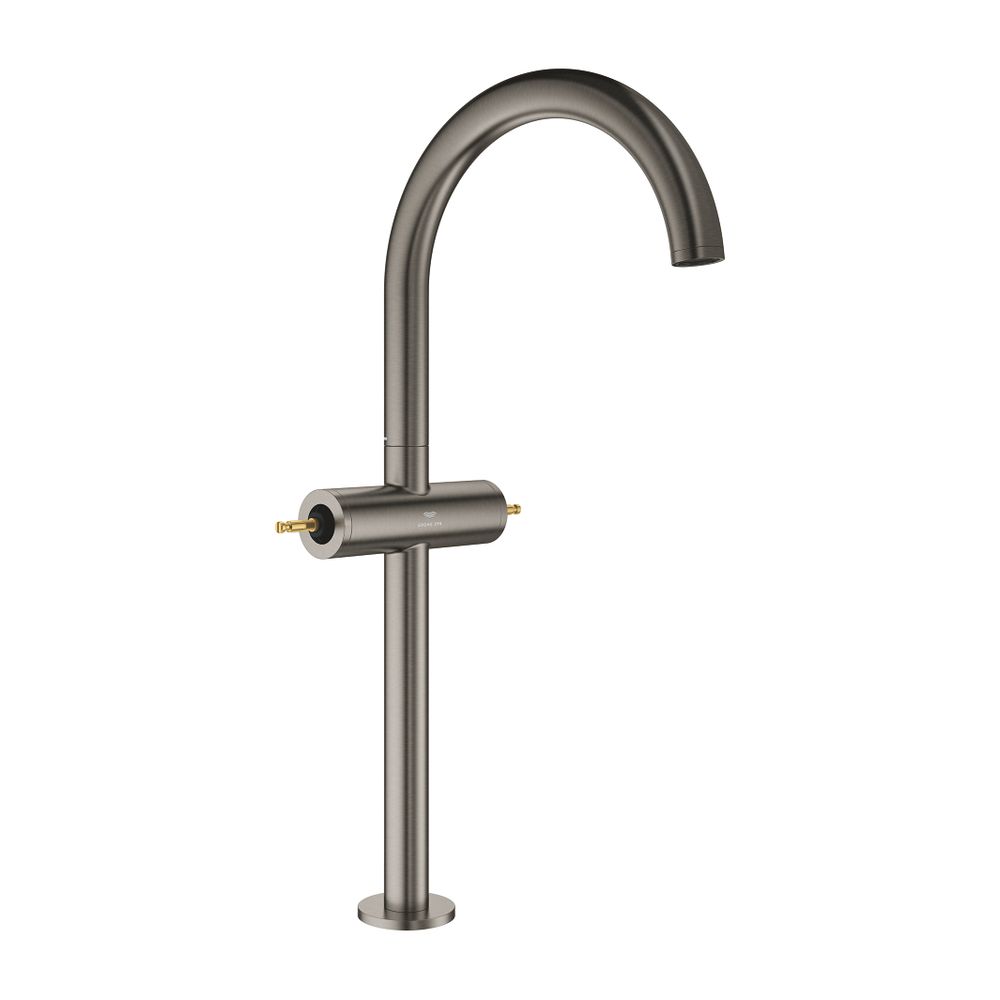 Grohe Atrio PC Waschtisch-Einlochbatterie XL-Size, Hard Graphite gebürstet für Hebelgri... GROHE-21140AL0 4005176510410 (Abb. 1)