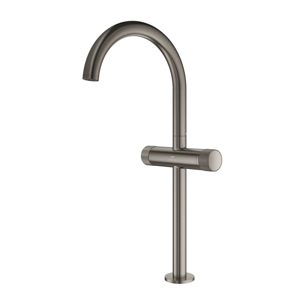 Grohe Atrio PC Waschtisch-Einlochbatterie XL-Size, Hard Graphite gebürstet, Knopfbetät.... GROHE-21142AL0 4005176510014 (Abb. 2)