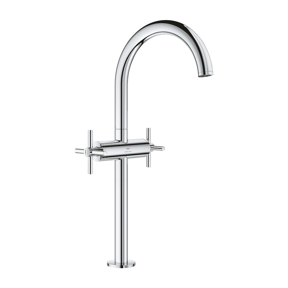 Grohe Atrio Waschtisch-Einlochbatterie 1/2" XL-Size, Chrom, mit Kreuzgriff, für freiste... GROHE-21149000 4005176762017 (Abb. 2)